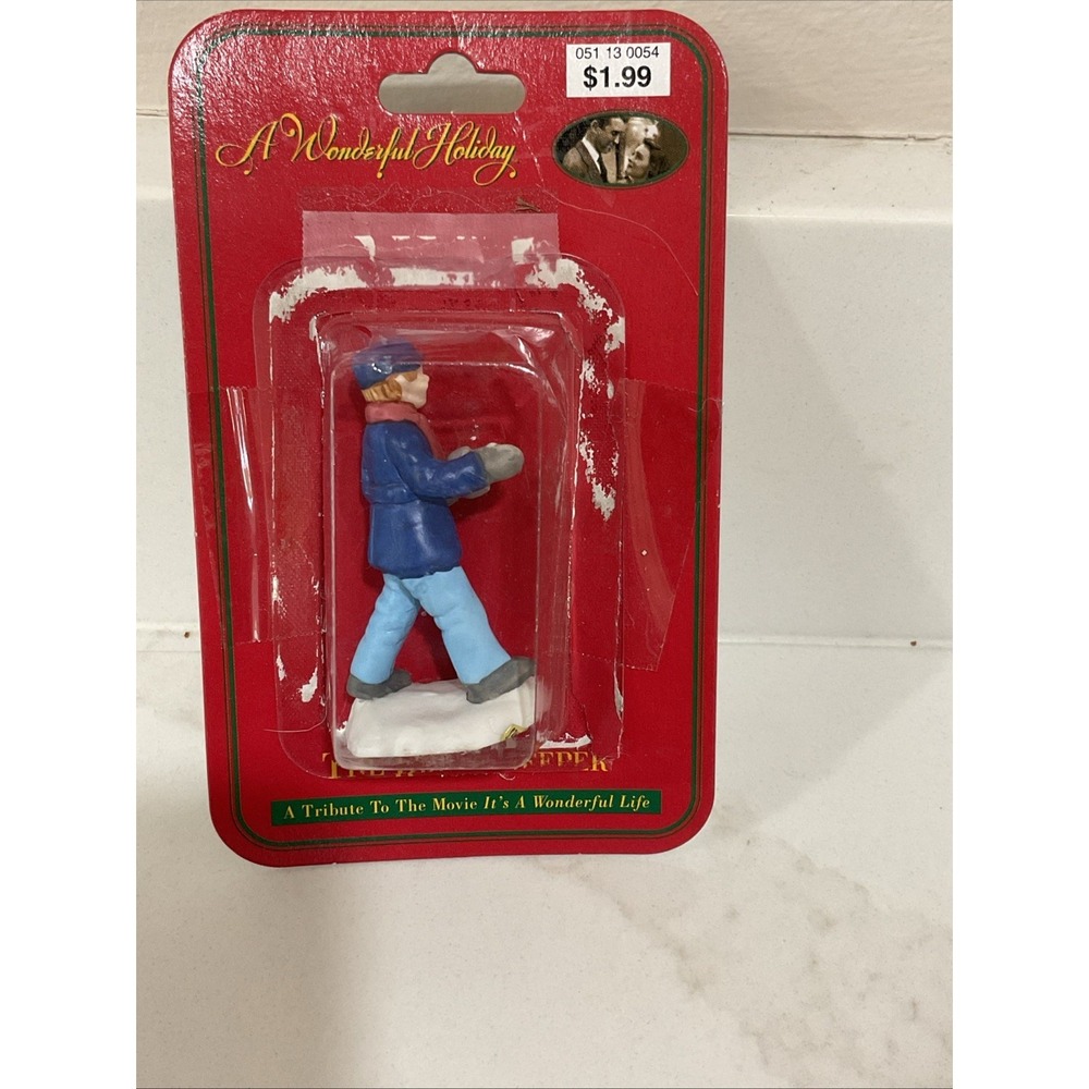 1998 It's A Wonderful Life Bridgekeeper Porcelain Figurine Bridge Keeper